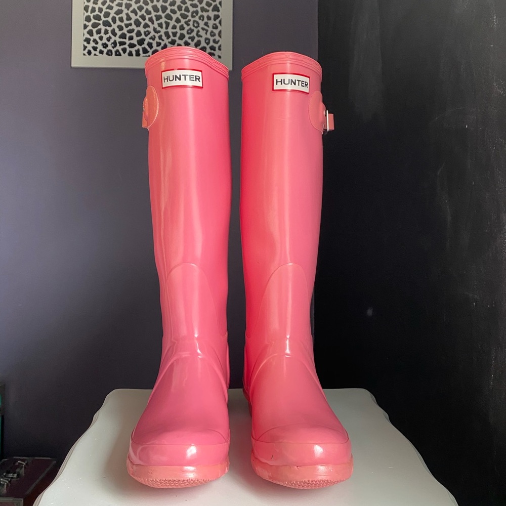 Pink Hunter Rainboots size 6